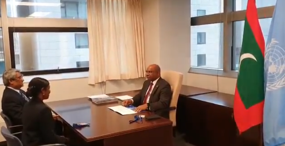 އދ. ގެ އާންމު މަޖިލީހުގެ 76 ވަނަ ސެޝަނުގެ ރައީސް އަބްދުﷲ ޝާހިދު