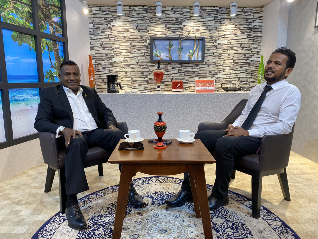 ކާށިދޫ ދާއިރާގެ މެންބަރު އަބްދުﷲ ޖާބިރު ފަށާއިރު ޕްރޮގްރާމުގައި