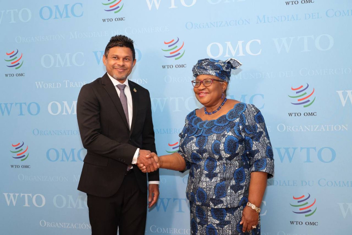 VP Latheef met the Director General of the World Trade Organisation on Monday