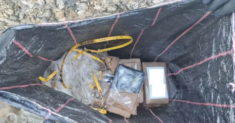 އޮސްޓްރޭލިއާ ގެ ސިޑްނީގެ ބީޗަށް ލައްގާފައިވާ ބައެއް ޑްރަގު ޕާރުސަލް