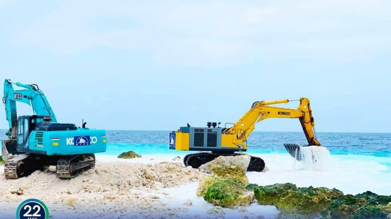 ކުމުންދޫ ނެރު ބަދަލުކުރުމުގެ މަސައްކަތް ކުރިއަށްދަނީ