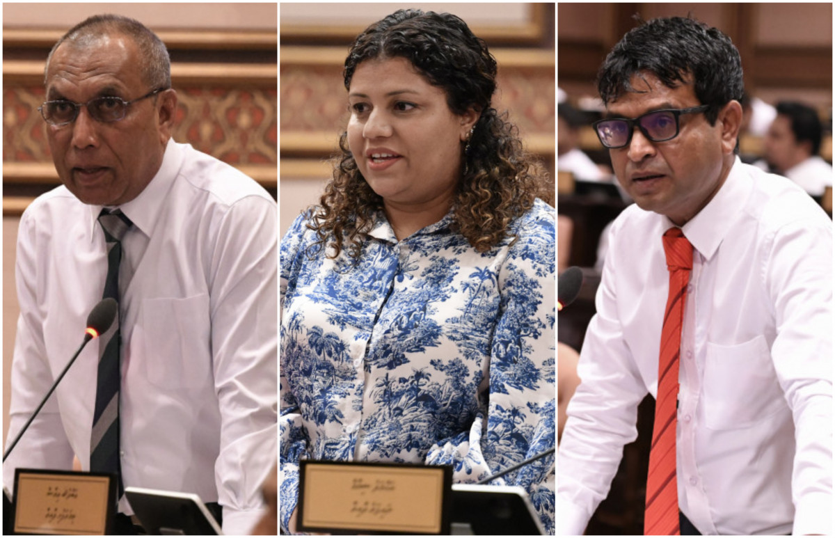 ހޯރަފުށި ދާއިރާގެ މެމްބަރު އަހުމަދު ސަލީމް، ހިންނަވަރު ދާއިރާގެ މެމްބަރު ޖީހާން މަހުމޫދު، ވިލުފުށި ދާއިރާގެ މެމްބަރު ހަސަން އަފީފް