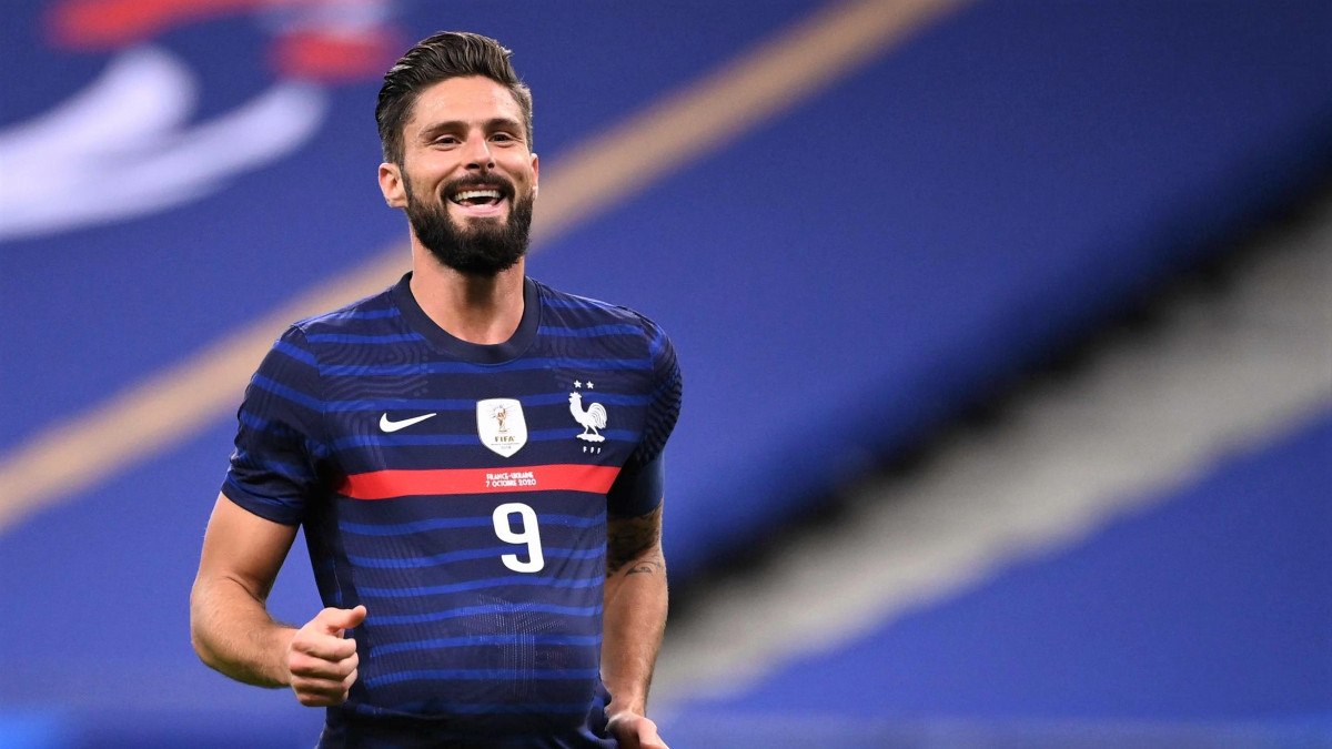 ފްރާންސާއި ޔޫކްރޭން ބައްދަލުކުރި މެޗުގެ ތެރެއިން ފޯވާޑް އޮލިވިއޭ ޖިރޫޑް