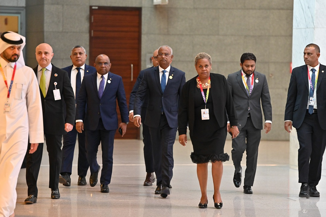 މި މަޝްވަރާތައް ބާއްވާފައިވަނީ އެންމެ ކުޑަކޮށް ތަރައްޤީވެފައިވާ ޤައުމުތަކުގެ އދ.ގެ ފަސްވަނަ ކޮންފަރެންސްގެ ހަވާސާގައި - ފޮޓޯ: ރައީސް އޮފީސް