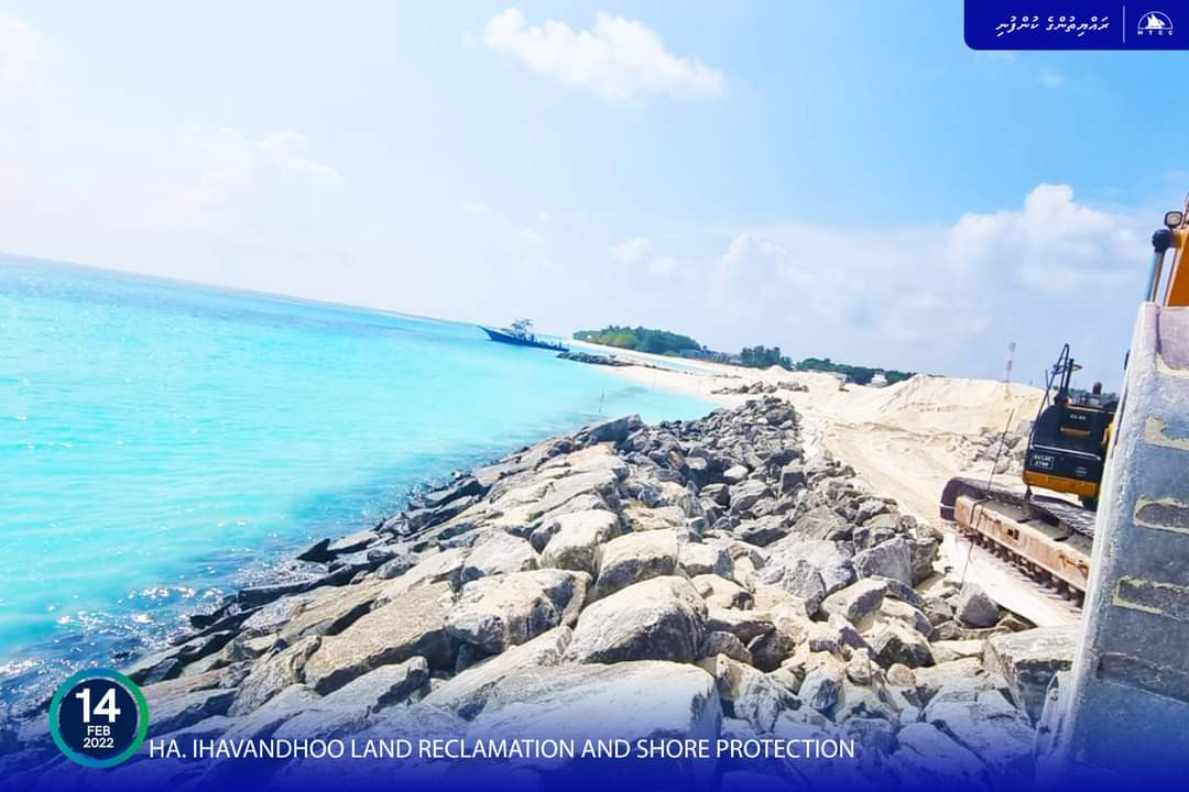 އިހަވަންދޫގެ ބިން ހިއްކުމާއި ގޮނޑުދޮށް ހިމާޔަތް ކުރުމުގެ މަސައްކަތް ކުރިއަށްދަނީ