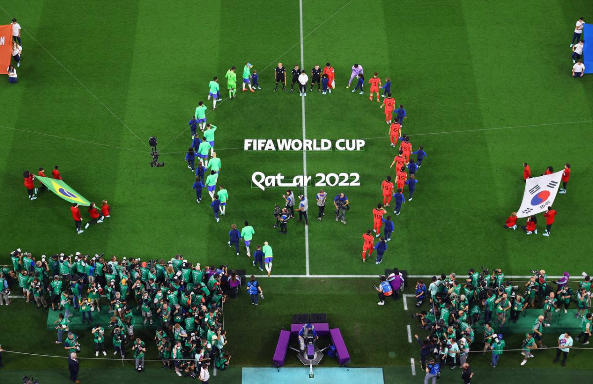 ބްރެޒިލް އަދި ކޮރެއާ ކުޅުނު މެޗުގެ ތެރެއިން - ފޮޓޯ: ރޮއިޓާސް