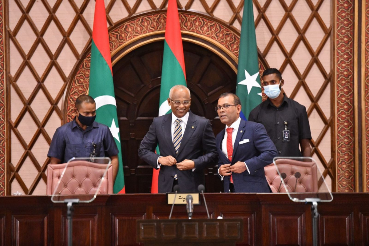 President Solih delivered his fourth Presidential Address at the inaugural sitting of the People's Majlis on Thursday morning