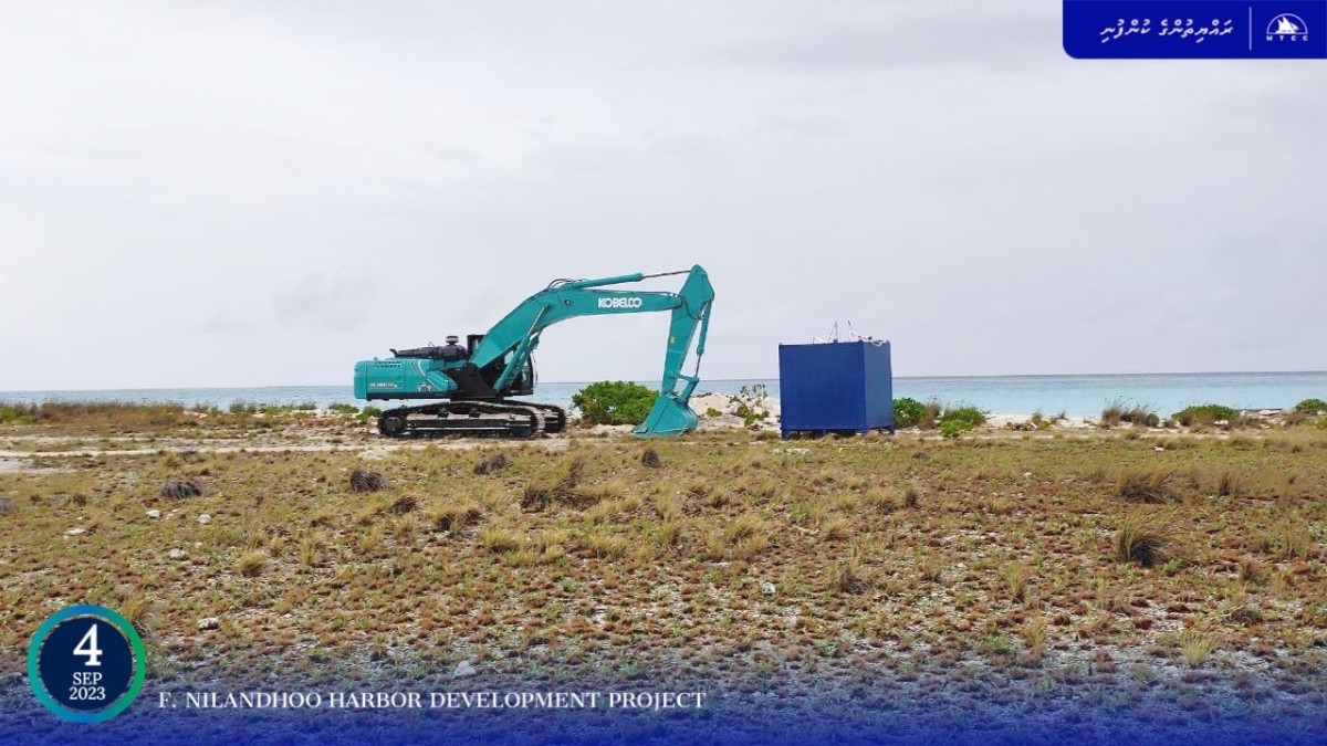 ނިލަންދޫ ބަނދަރު ތަރައްޤީ ކުރުމުގެ މަސައްކަތް ފެށުމަށް ސައިޓު މޮބިލައިޒް ކުރަނީ