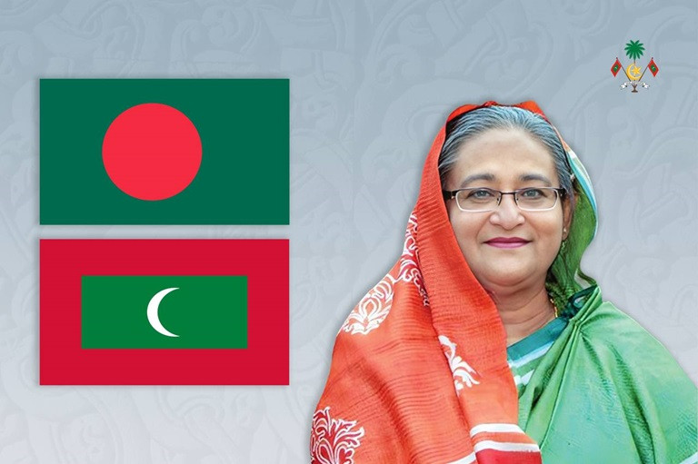 The President sent a congratulatory message to the Prime Minister of Bangladesh on her re-election on Monday