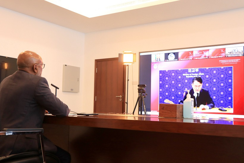 Foreign Secretary Latheef participated in the forum, virtually, on Thursday