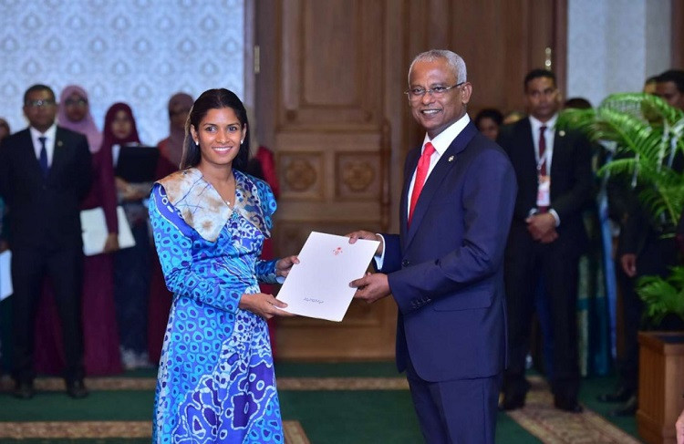 Sabra Ibrahim Noordeen was appointed to the post on Wednesday 