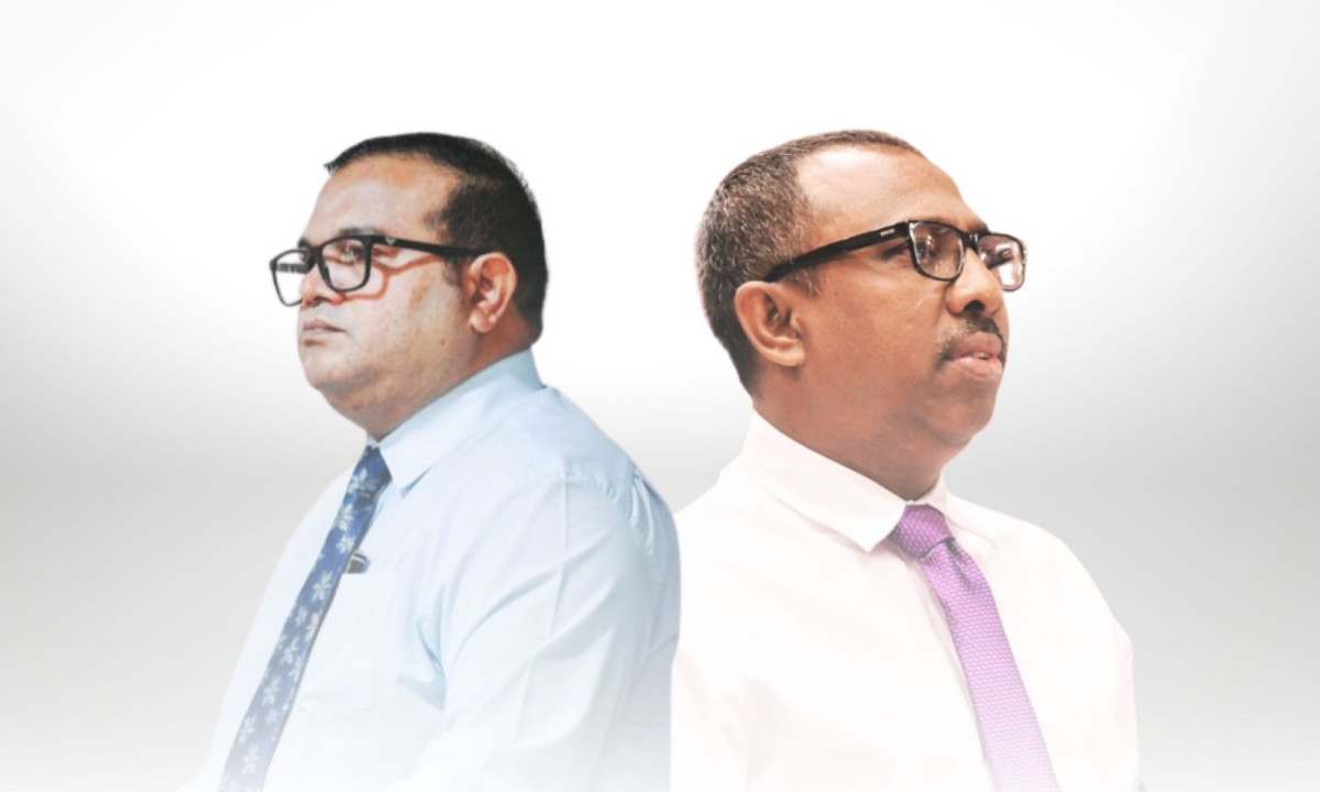 ހިތަދޫ އުތުރު ދާއިރާގެ މެމްބަރު މުޙައްމަދު އަސްލަމާއި މެދުހެންވޭރު ދާއިރާގެ މެމްބަރު ޢަލީ ޢާޒިމް