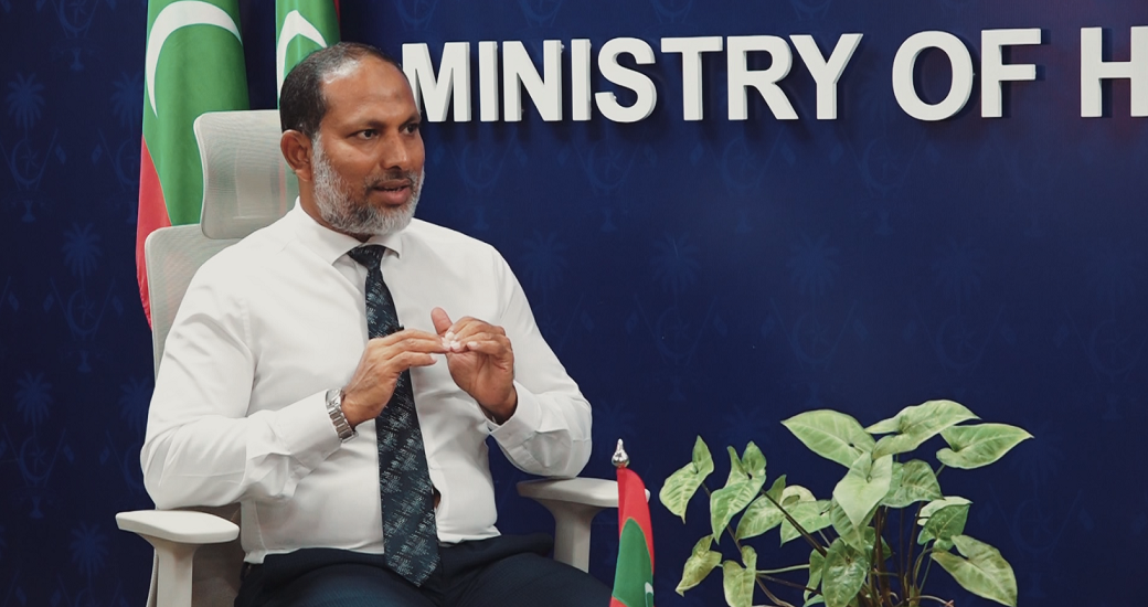 އަދާލަތު ޕާޓީގެ ރައީސް އަދި ހޯމް މިނިސްޓަރު އައްޝެއިޚް އިމްރާން އަބްދުﷲ