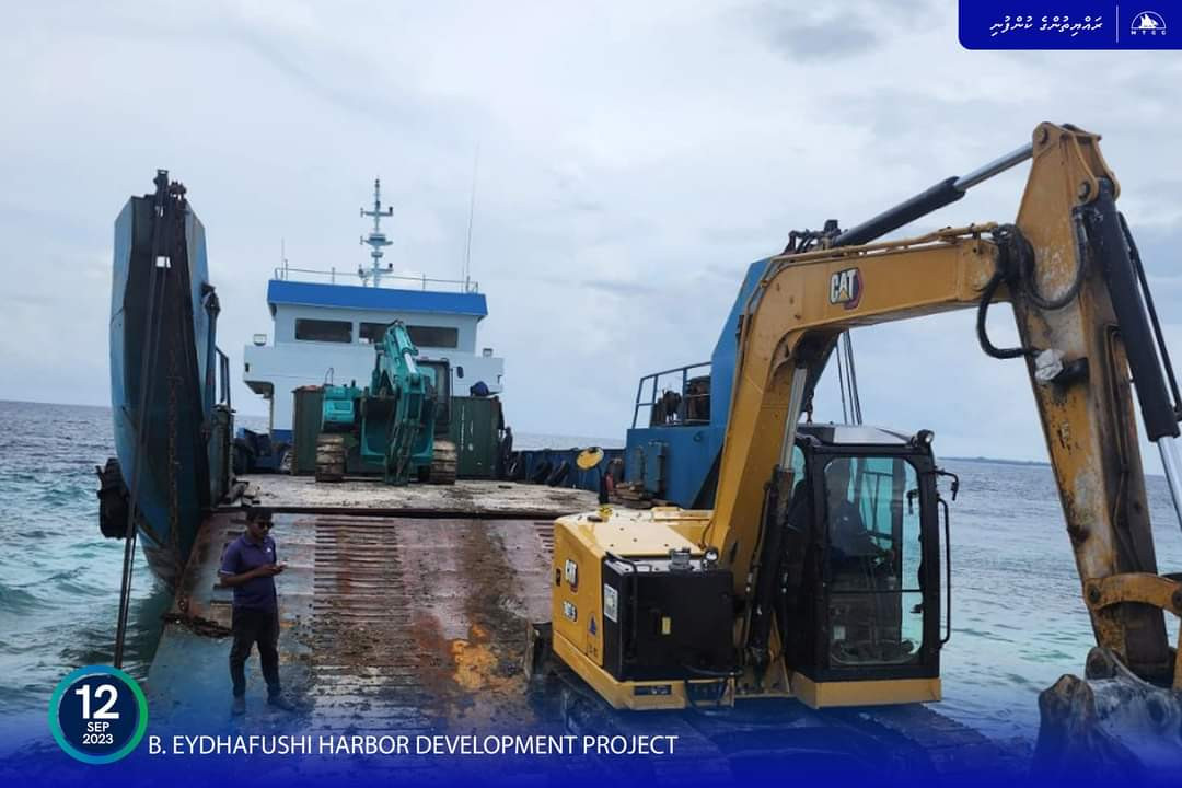 MTCC Mobilizes B. Eydhafushi Harbor Development Project Site