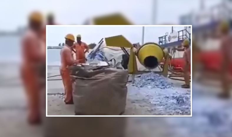 އެފްއެސްއެމްގެ ލިޔުންތަކެއް ނައްތާލިކަމަށް ބުނެ ދައުރުކުރަމުންދާ ވީޑިއޯގެ މަންޒަަރުތަކެއް