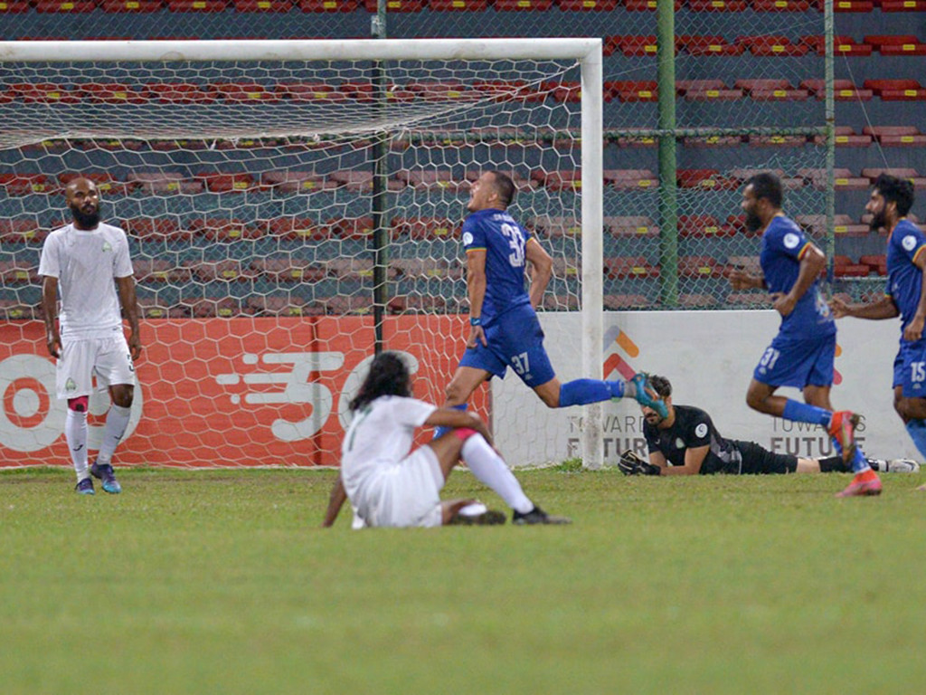 Da Grande players celebrating during Wednesday's game