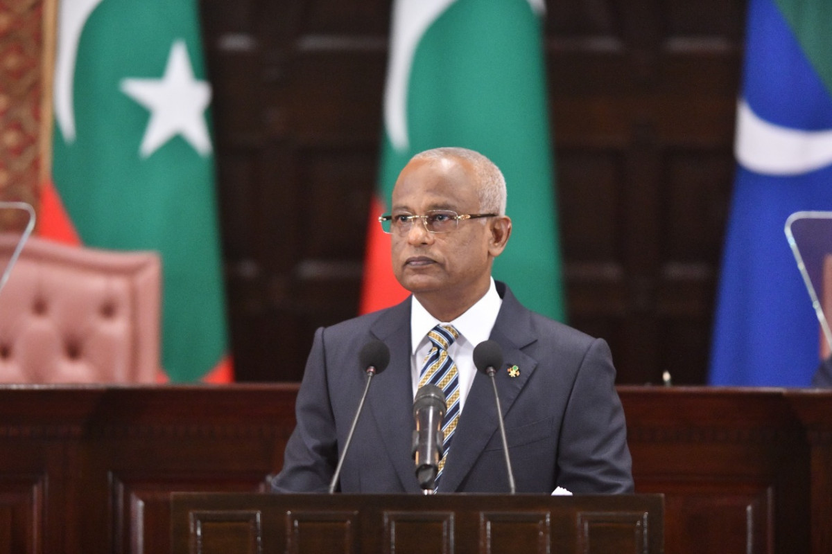 President Solih delivered his fourth Presidential Address at the inaugural sitting of the People's Majlis on Thursday morning 