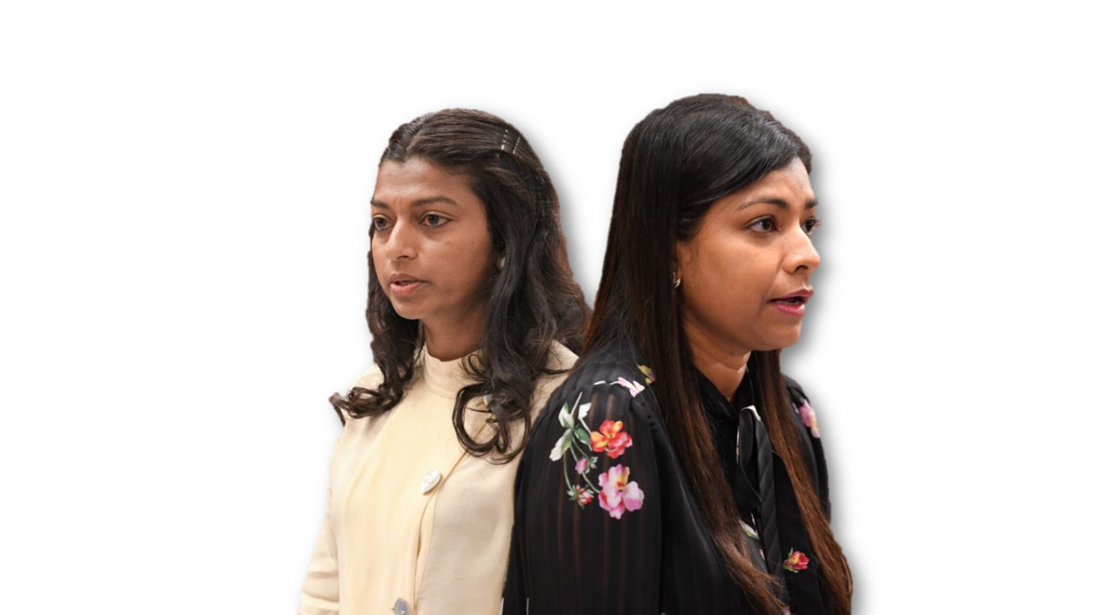 މަޖިލީހުގެ ނާއިބްރައީސް އީވާ އަބްދުﷲ (ވ) އަދި މަޖިލީހުގެ އައްޑޫ މީދޫ ދާއިރާގެ މެންބަރު ރޮޒައިނާ އާދަމް (ކ)