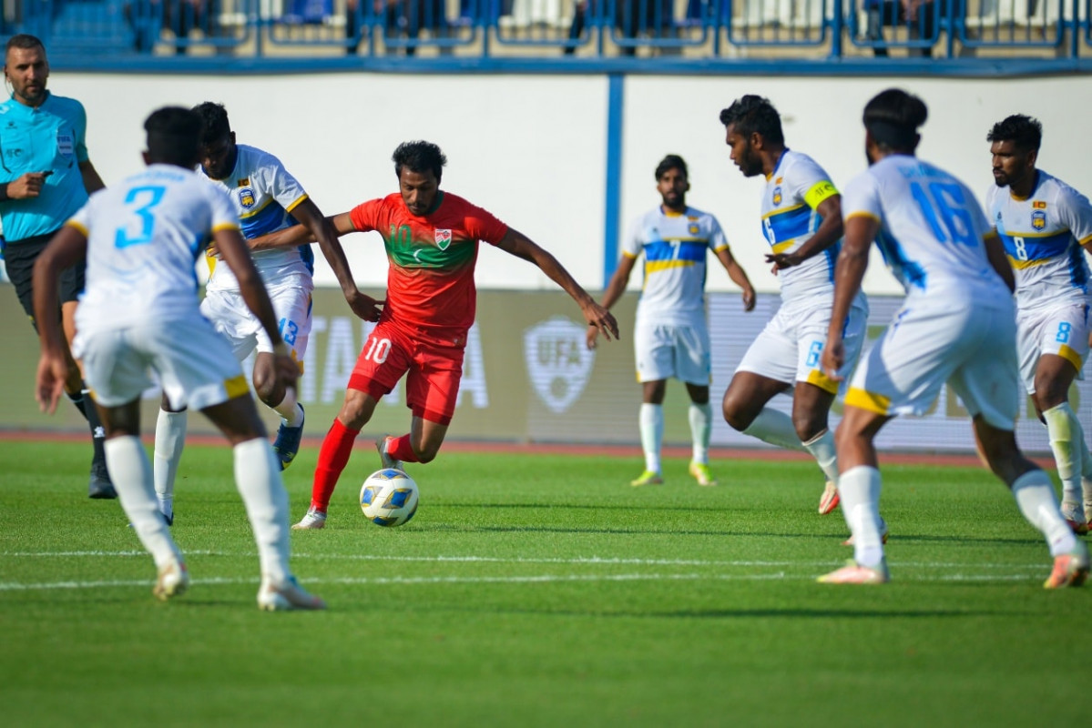 އޭޝިއަން ކަޕް ކޮލިފައިންގައި ރާއްޖެއާ ލަންކާ ބައްދަލުކުރި މެޗުގެ ތެރެއިން