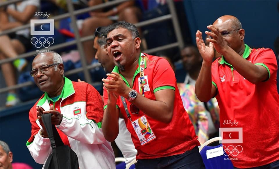 22 ޖުލައި 2019 -- އޮލިމްޕިކް ކޮމެޓީގެ އިސް ވެރިން ތަރުހީބު ދެއްވަނީ-- ފޮޓޯ: އޮލިމްޕިކްސްކޮމެޓީ މީޑިޔާ