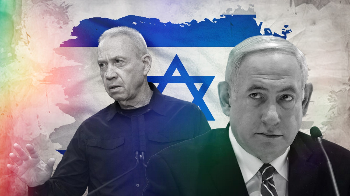 އިޒްރޭލުގެ ބޮޑުވަޒީރު ބެންޖަމިން ނަތަންޔާހޫ އަދި ދިފާއީ ވަޒީރު ޔޯވް ގަލަންޓް