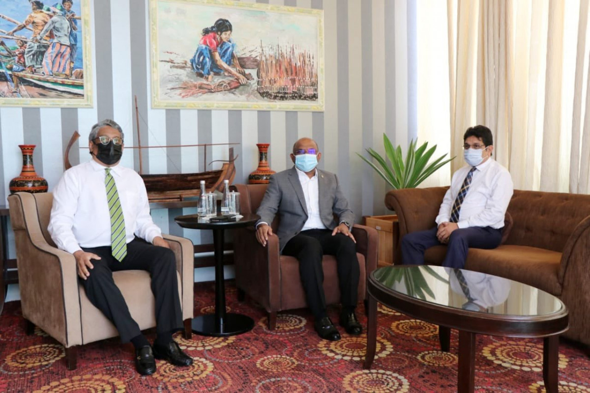 MP Hussain Shameem and Joint Secretary at the Foreign Ministry Mariyam Midhfa Naeem are accompanying FM Shahid during the trip