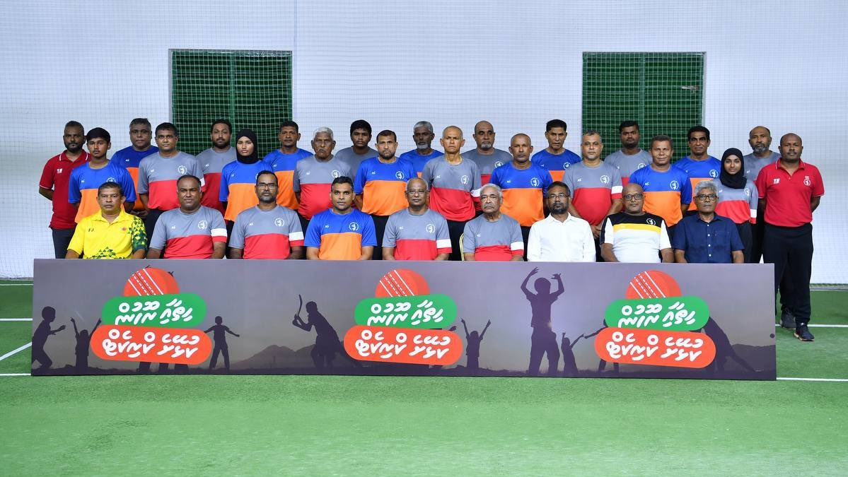 President launches new player's lounge, “Hithaai Roohun Kulheyshe Cricket” logo and Indoor Cricket