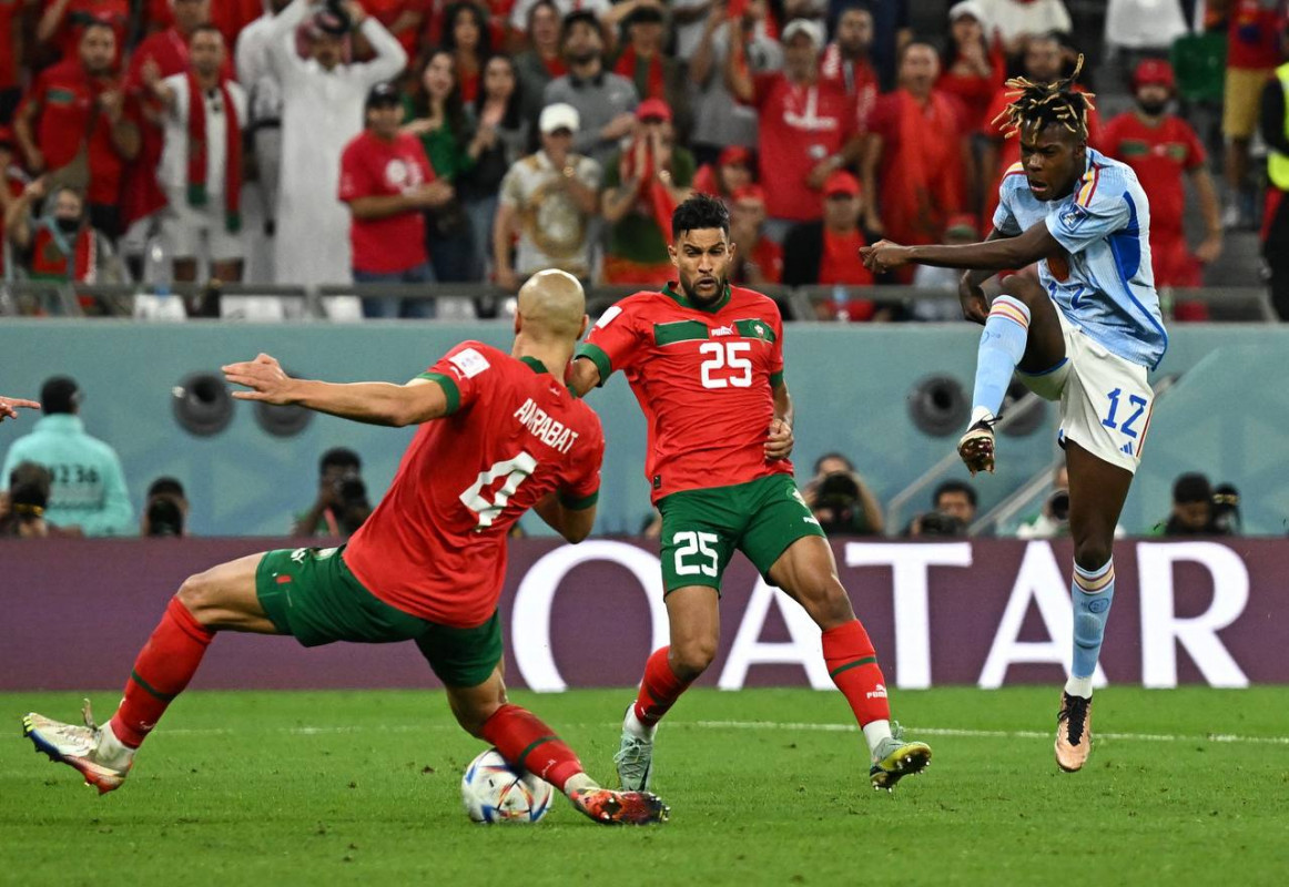 މޮރޮކޯ އަދި ސްޕެއިން ކުޅުނު މެޗުގެ ތެރެއިން - ފޮޓޯ: ރޮއިޓާސް