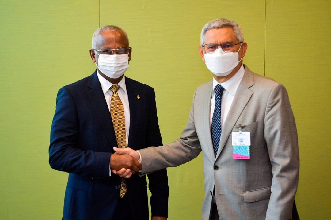 President meets with Cabo Verdean President on the sidelines of UNGA 76
