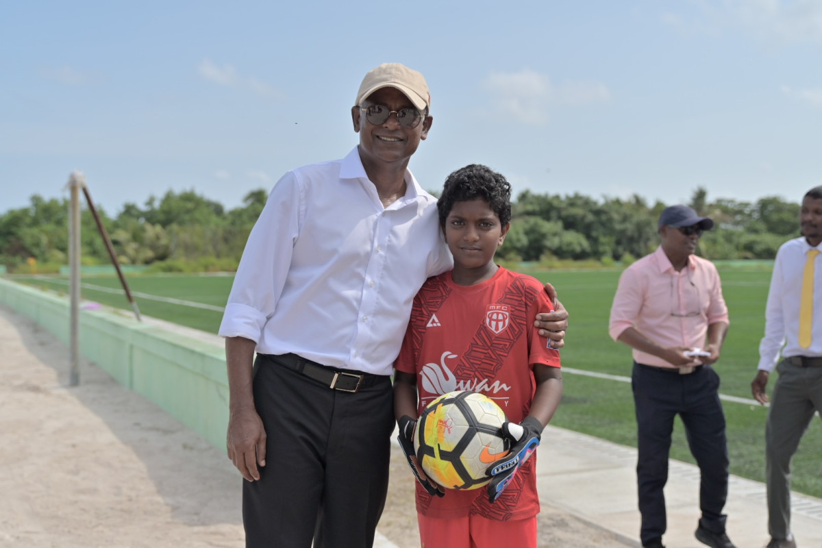 ރައީސް، މުރައިދޫ ފުޓުބޯޅަ ދަނޑު ހުޅުވުމުގެ ރަސްމިއްޔާތުގައި