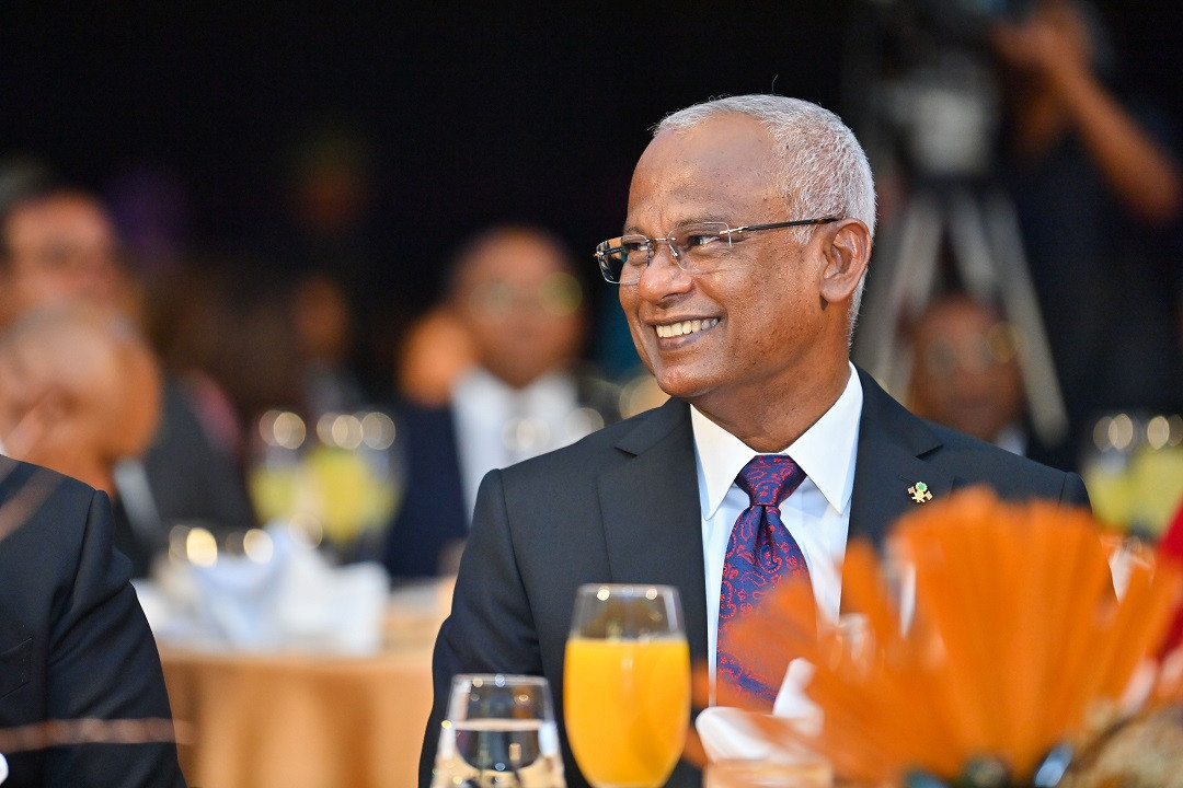 President Ibrahim Mohamed Solih at the Tourism Golden Year Gala Evening, held at Kurumba Maldives