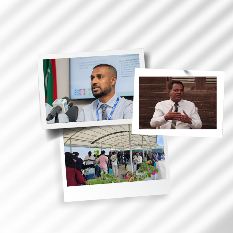 އައްޑޫސިޓީގެ މޭޔަރު އަލީ ނިޒާރާއި، ފެނަކަ ކޯޕަރޭޝަންގެ މެނޭޖިންގ ޑިރެކްޓަރު މުއާޒު މުހައްމަދު ރަޝީދު