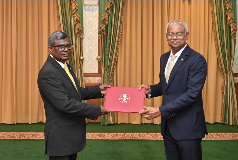 Ibrahim Waheed was appointed as a new minister at the President’s Office on Wednesday