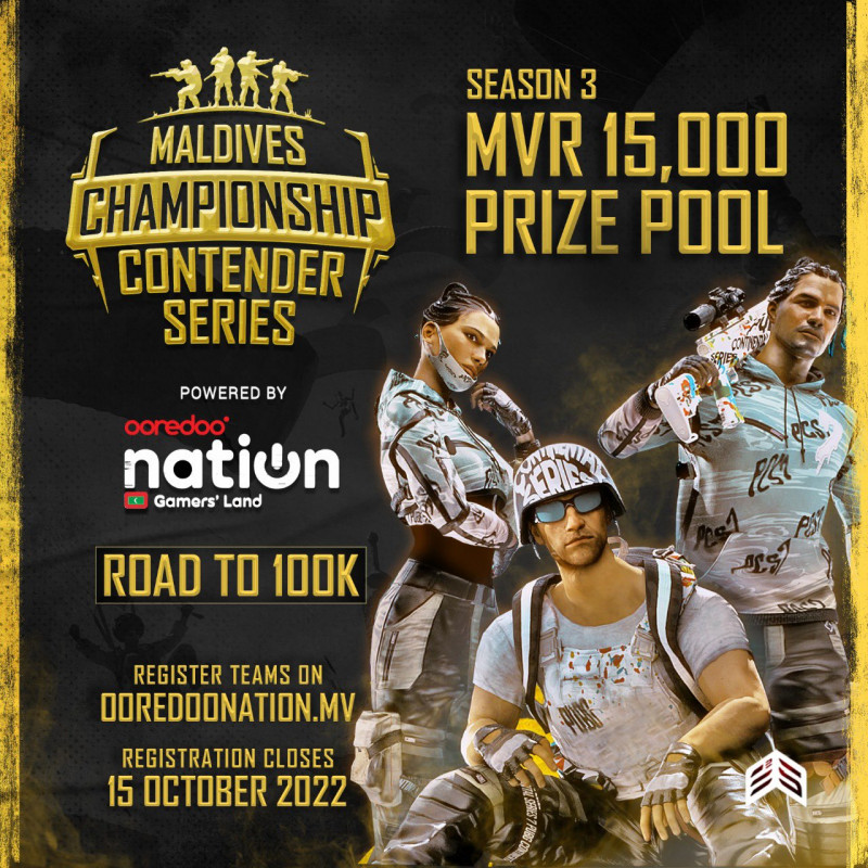 Registration opened for Ooredoo Maldives PUBG Championship Contender Series 3