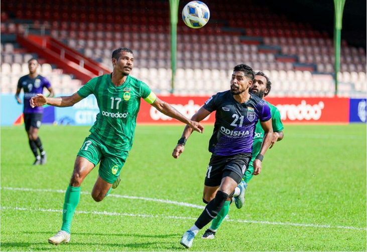 އޭއެފްސީ ކަޕުގައި މާޒިޔާ އާއި އިންޑިޔާގެ އޮޑީޝާ ކުޅުނު މެޗުގެ ތެރެއިން: މާޒިޔާ ބަލިވީ 3-2އިން