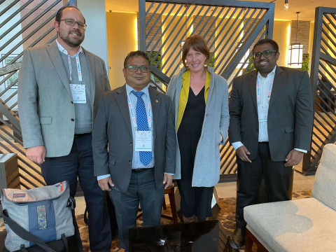 Minister Dr. Hussain Rasheed Hassan has arrived in Boston, America to attend the Seafood Expo America-Boston from March 13th to March 15th, 2022.