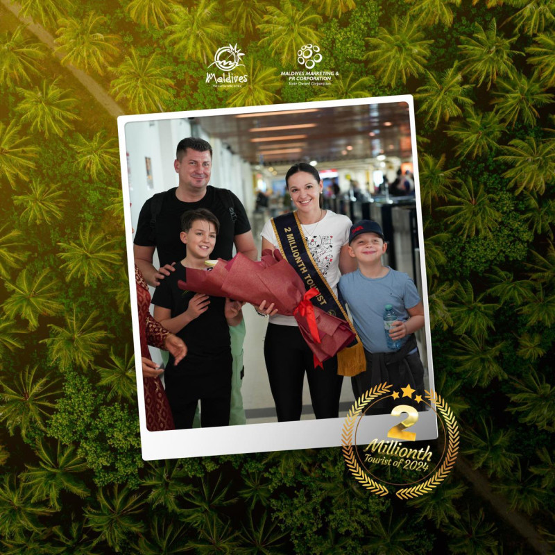 ރާއްޖެ އައި 2 މިލިއަން ވަނަ ފަތުރުވެރިޔާ