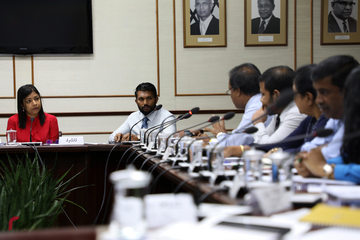 ރައްޔިތުންގެ މަޖިލީހުގެ މިނިވަން މުއައްސަސާތަކުގެ ކޮމެޓީގެ ބައްދަލުވުމުގެ ތެރެއިން -- ފޮޓޯ: ޔޫސުފް ސޮފްވާން