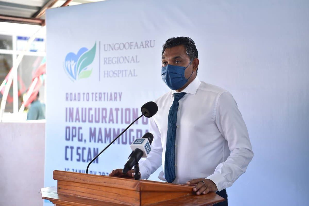 Vice President inaugurated the new services at Ungoofaaru Regional Hospital on Sunday