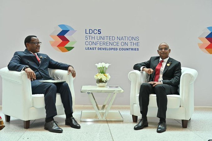 މަލާވީ ރައީސްއާއެކު ބޭއްވެވި ބައްދަލުކުރެއްވުން