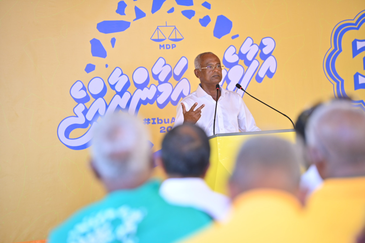 ރައީސުލްޖުމްހޫރިއްޔާ އިބްރާހީމް މުހައްމަދު ޞާލިހު ތ. ވިލުފުށީގައި ވާހަކަފުޅުދައްވަނީ