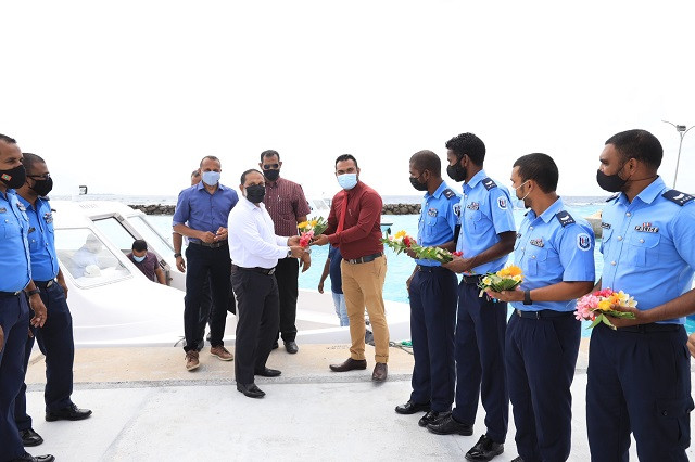 މިނިސްޓަރ އިމްރާން ނ. ލަންދޫއަށް ވަޑައިގަތުން