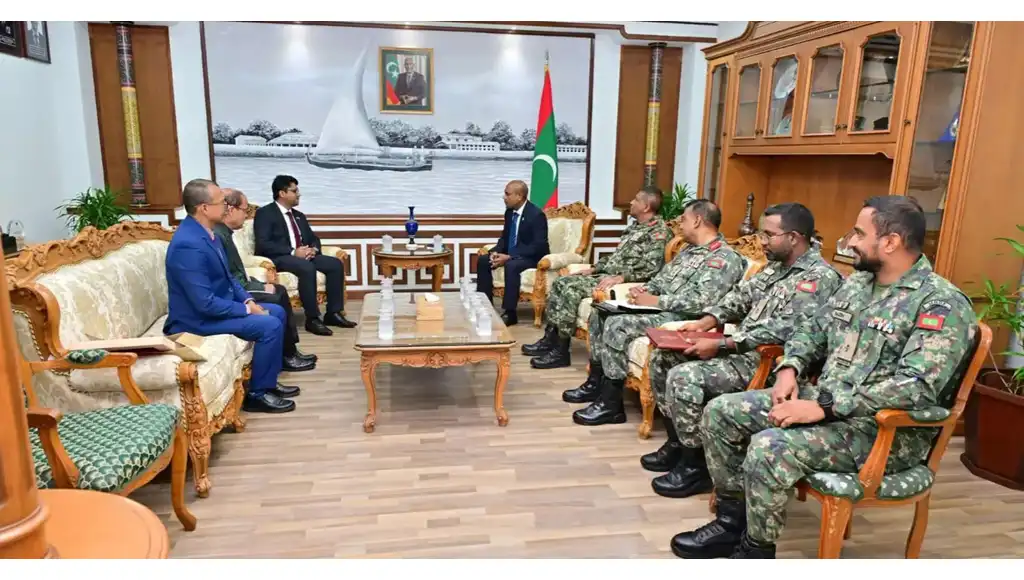 Md. Nazmul Islam, the High Commissioner of Bangladesh to the Republic of Maldives, paid a courtesy call on the Minister of Defence and National Service, Honorable Hassan Rasheed.