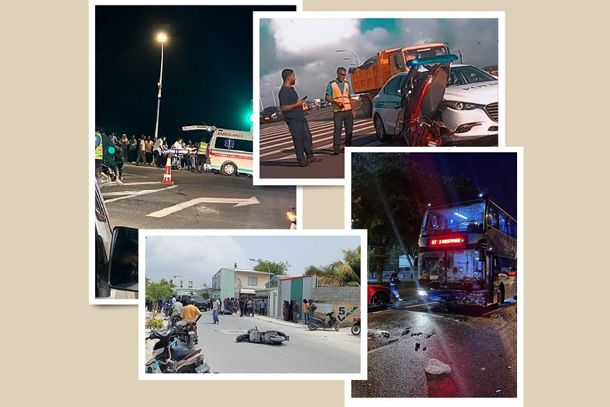 މާލެ ސަރަޙައްދުގައި ހިނގާފައިވާ ބައެއް އެކްސިޑެންޓުތައް- އެކްސިޑެންޓްތައް ދުވަހެއް ދުވަހަކަށް ވަނީ އިތުރުވެފައި