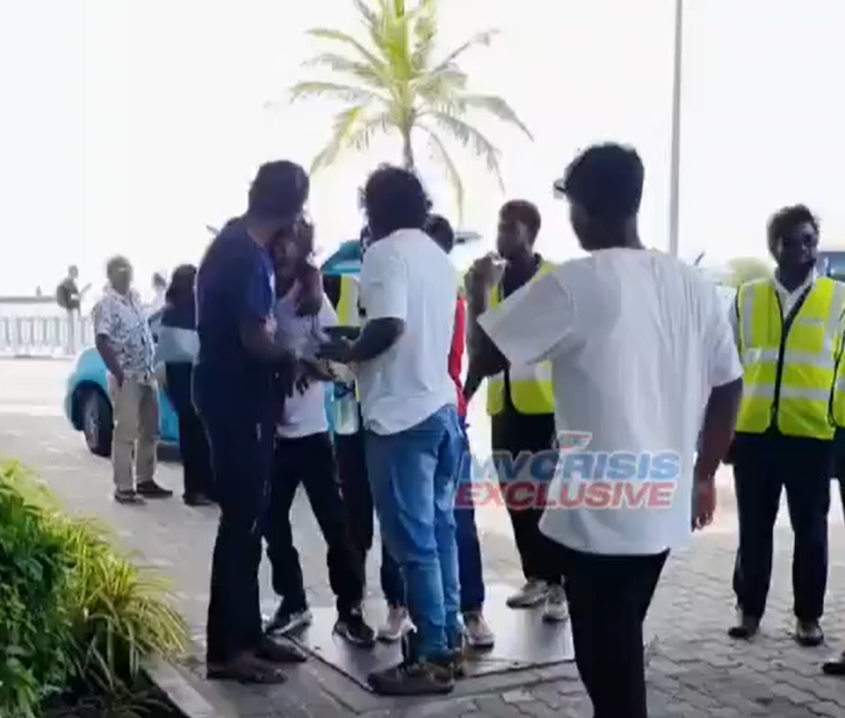 The disturbance at Velana International Airport (VIA) was reported on Wednesday