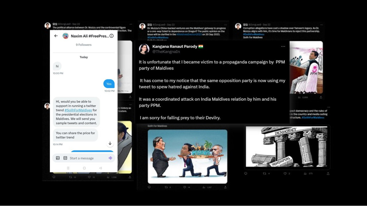 ލާރިދީގެން އިދިކޮޅުން ހިންގާ ކެމްޕޭންގައި ކޮށްފައިވާ ޓްވީޓްތަކެއް