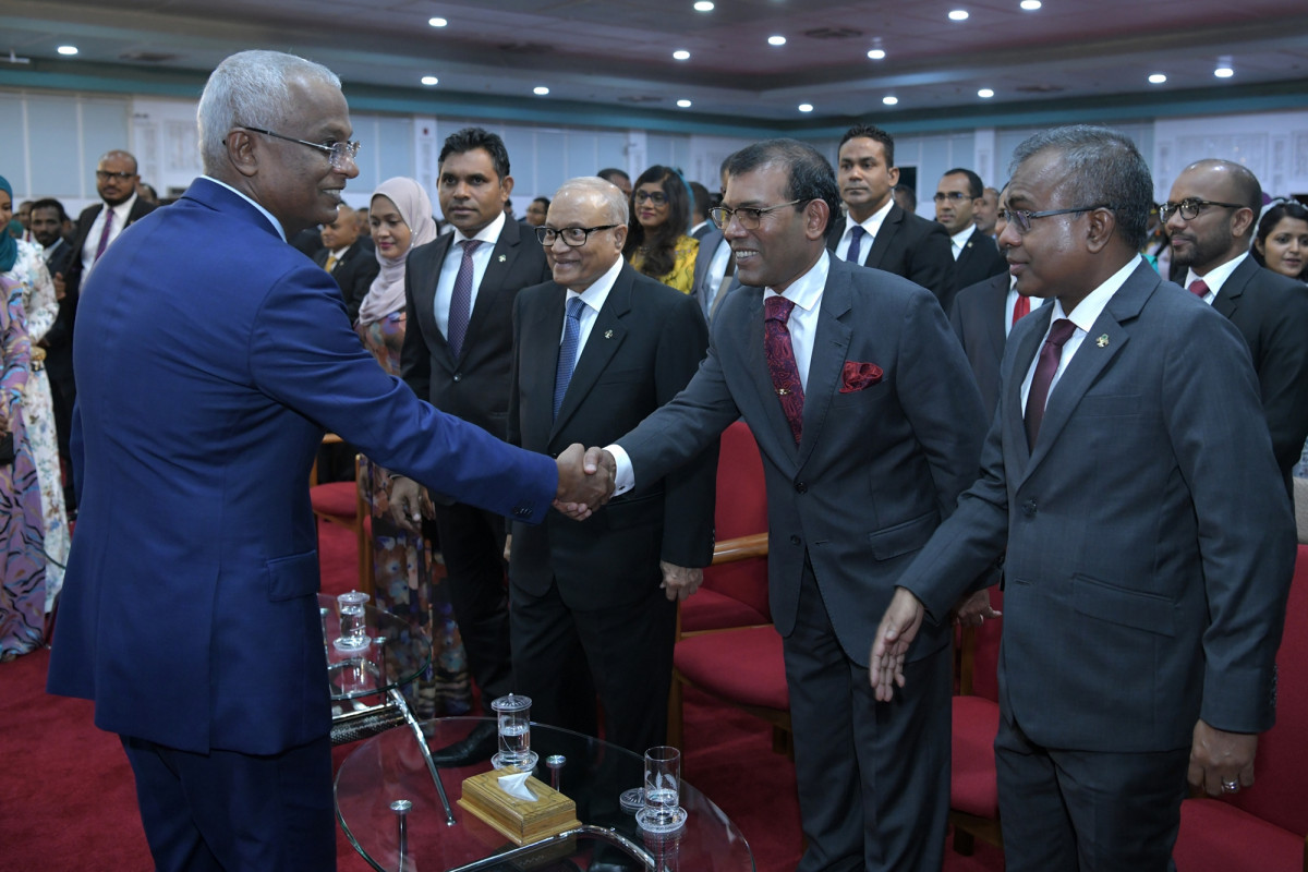 President Ibrahim Mohamed Solih and Speaker Mohamed Nasheed