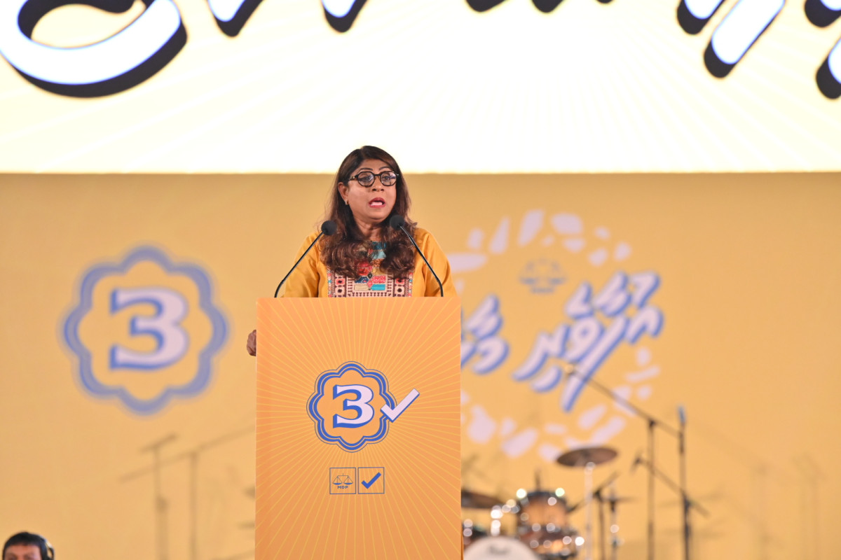 ރައީސުލްޖުމްހޫރިއްޔާ އިބްރާހީމް މުހައްމަދު ސާލިހުގެ ރިޔާސީ ކެމްޕޭނުގެ ތަރުޖަމާނު މާރިޔާ އަހުމަދު ދީދީ ވާހަކަދައްކަވަނީ