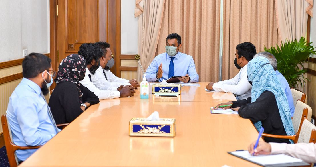 ރައީސް އޮފީހުގައި ބޭއްވެވި ބައްދަލުކުރެއްވުމުގެ ތެރެއިން