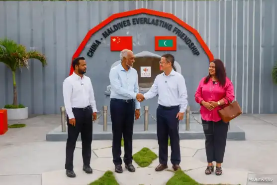ސިނަމާލެ ބްރިޖަށް ރައީސް މުއިއްޒު ވަޑައިގެންނެވުމުގެ ތެރެއިން